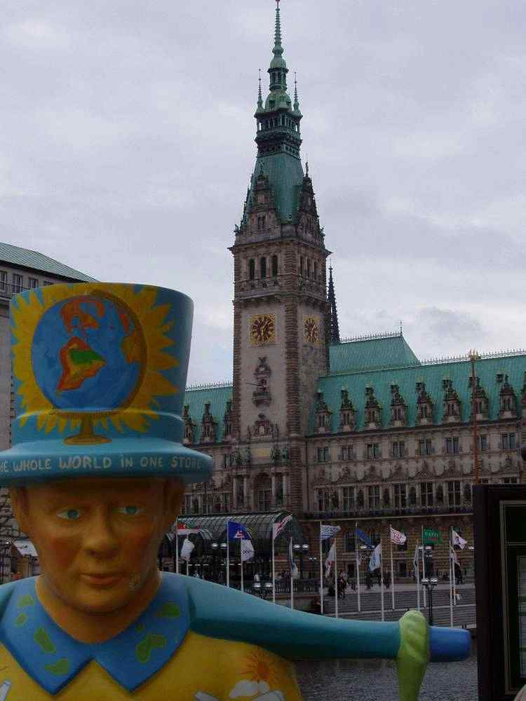 The town hall in Hamburg